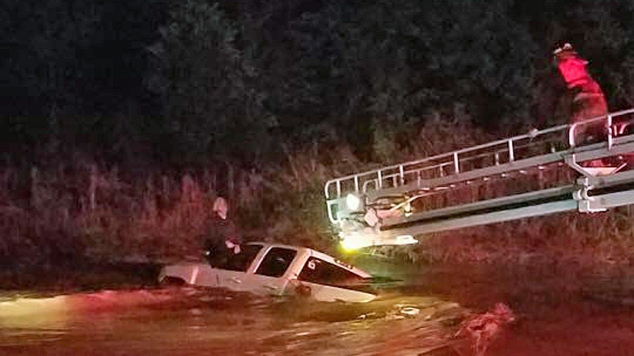 Tulsa Fire Department Rescues Citizen Caught In Flood