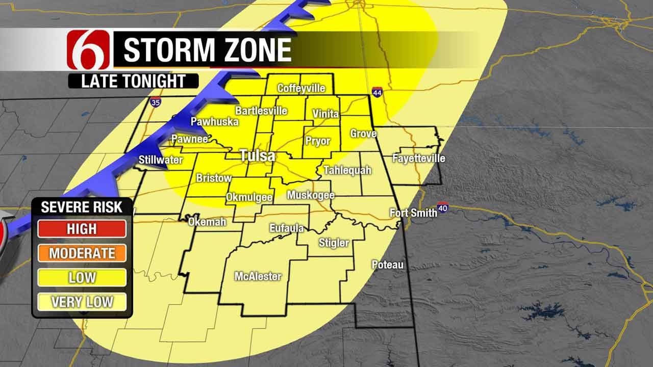 Cold Front Brings Chance Of Severe Weather To Northeast Oklahoma
