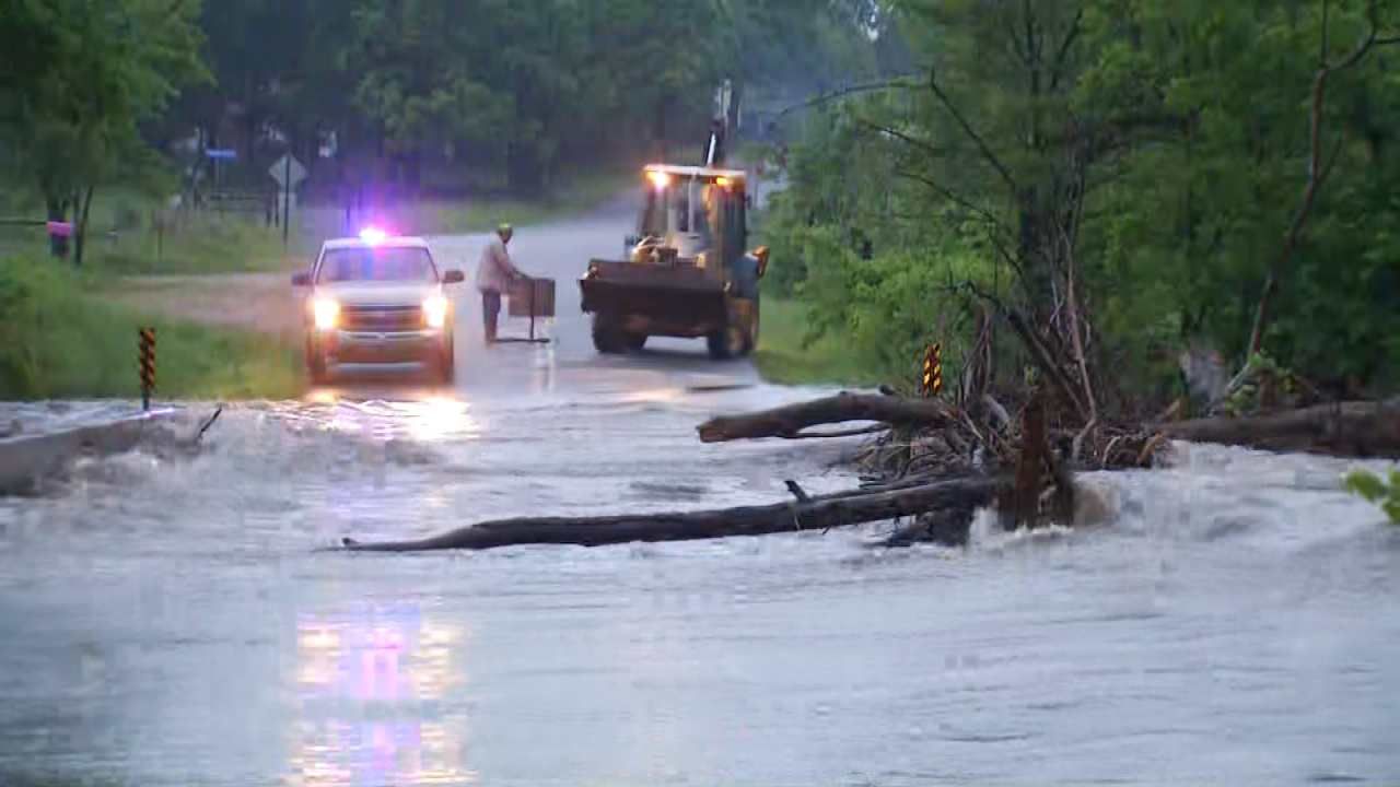 Floodwater Causing Problems For Hulbert Residents