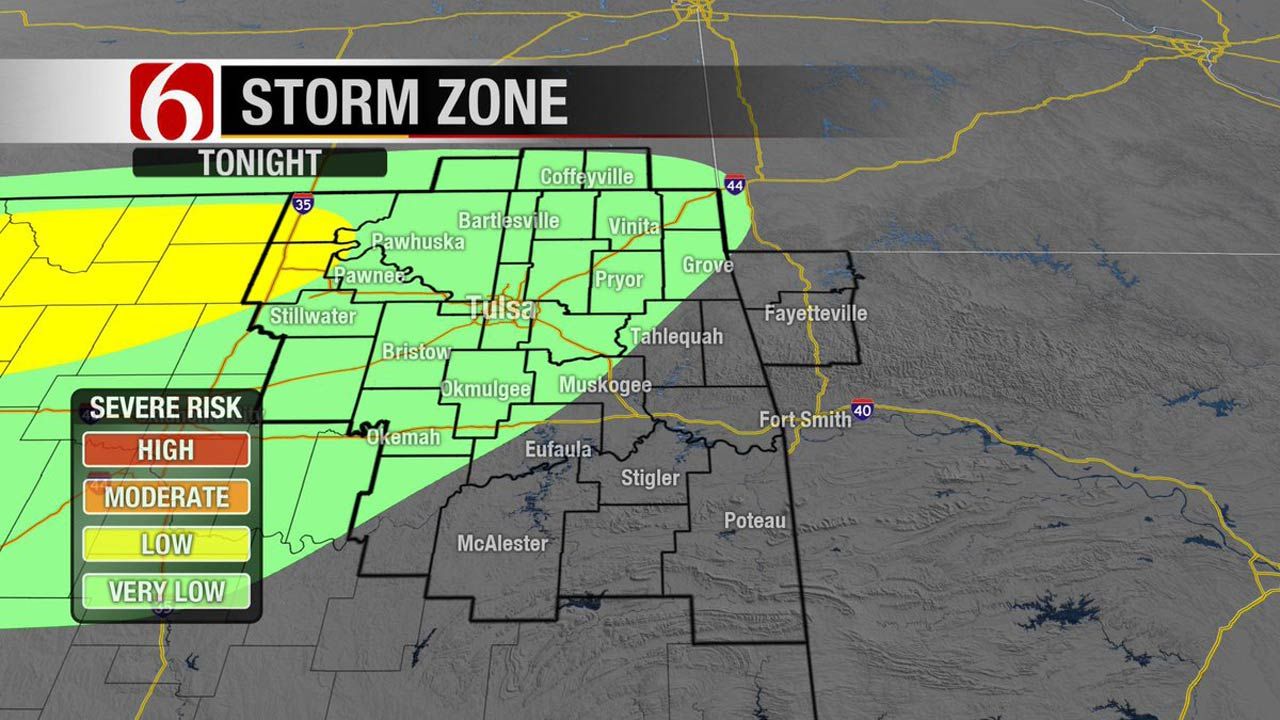 Thunderstorms, Hail Threaten Eastern Oklahoma