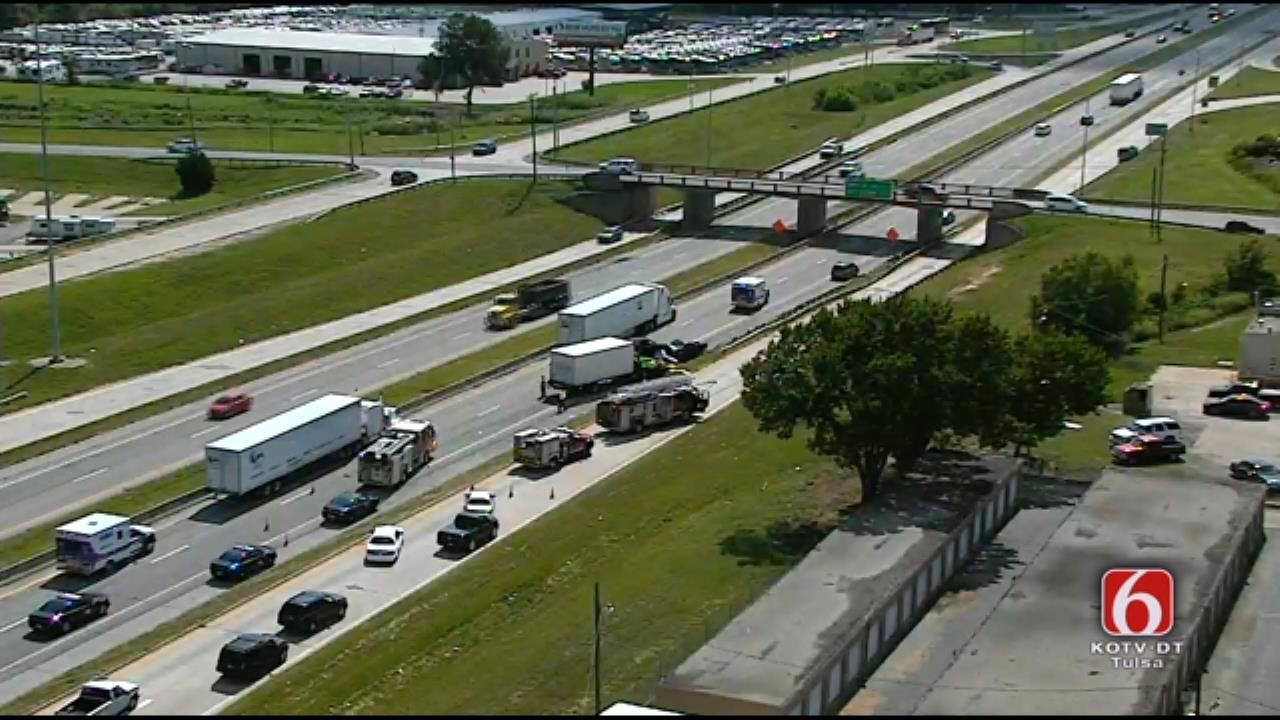 Multi-Vehicle Crash Blocks Traffic On Interstate 44