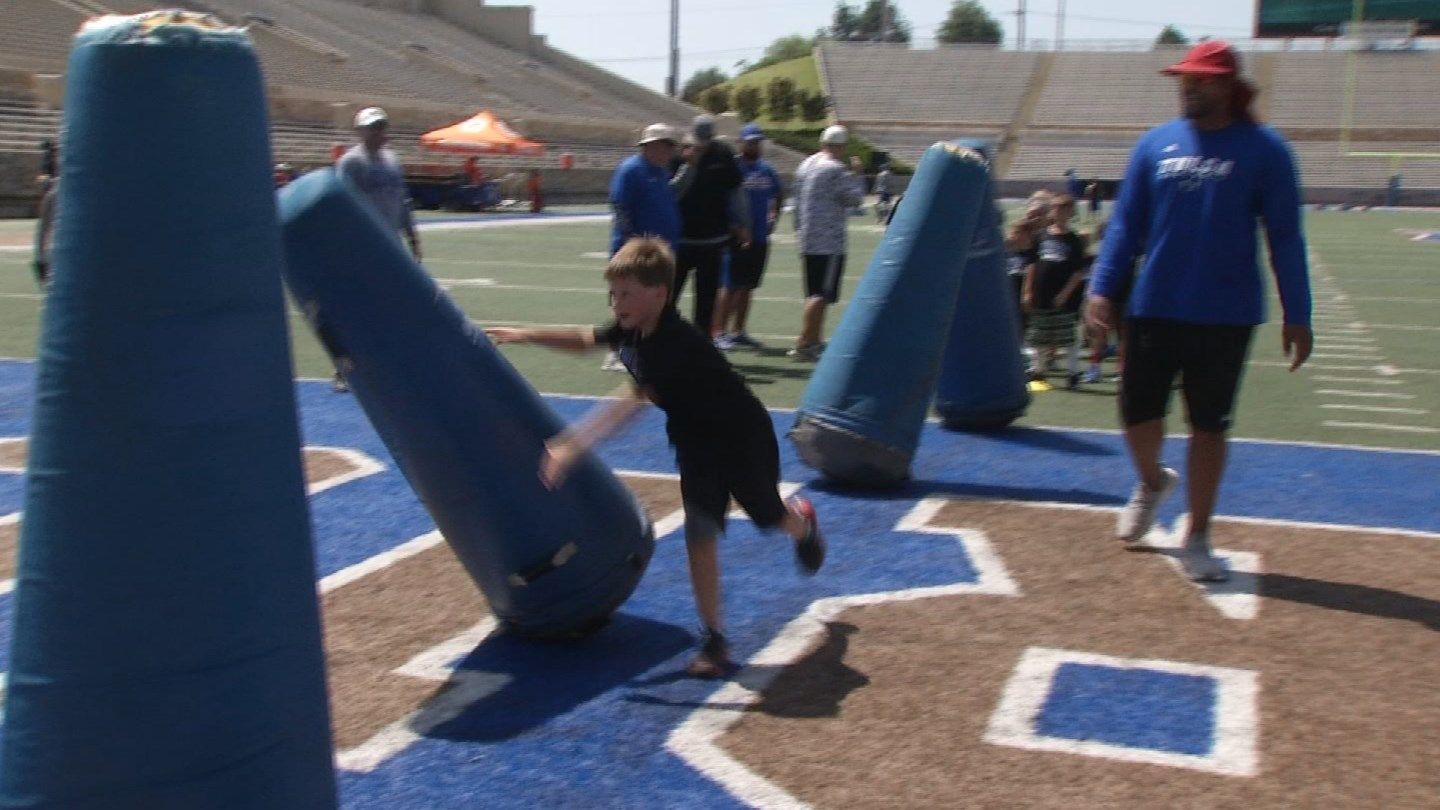 Tulsa University's Football Camp Teaches Importance of Hydration During Summer Heat