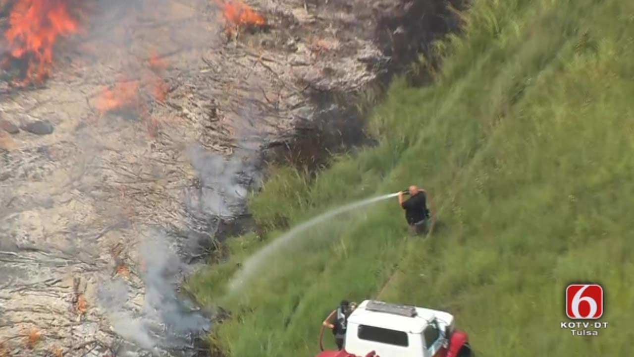 Sperry Firefighters Put Out Fire Near Cemetery
