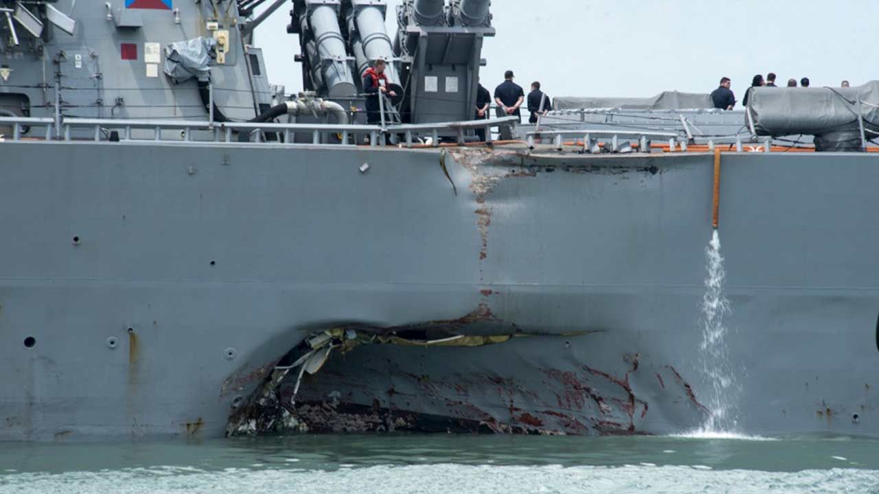 Remains Found In Search For U.S. Sailors Missing After Collision