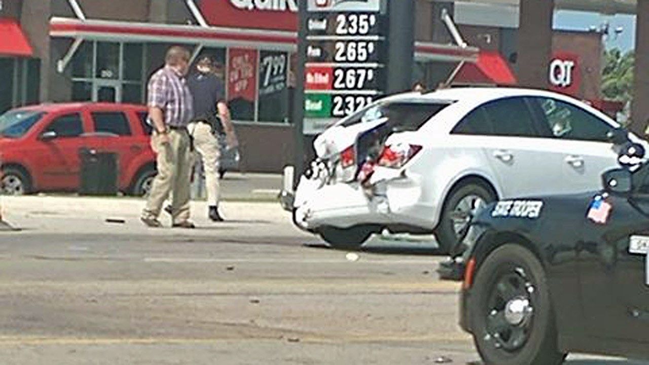 Pursuit Ends In Wagoner After Trooper Performs PIT Maneuver