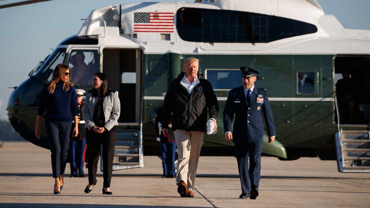 Trumps Arrive In Storm-Damaged Puerto Rico