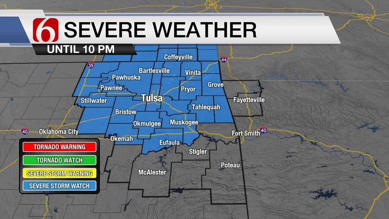 Severe Thunderstorm Watch In Effect For Green Country