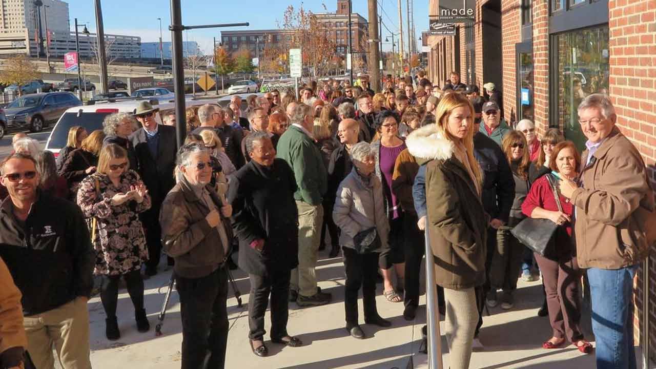 Crowds Turn Out For Tulsa Magic City Books Opening
