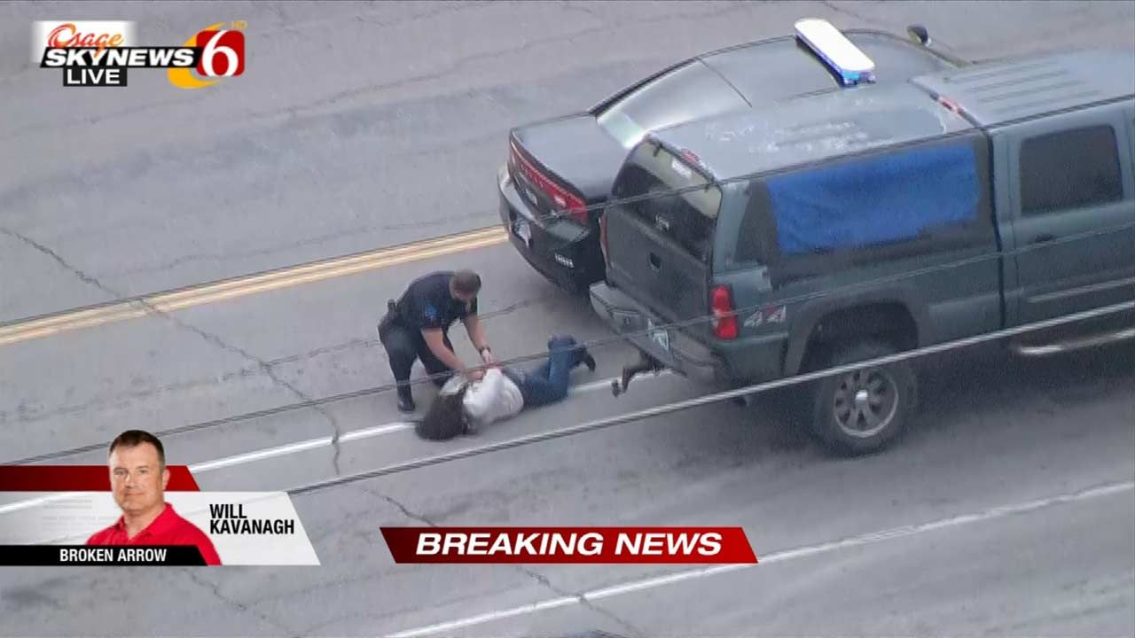 Catoosa Police Box In Driver At Intersection After Chase