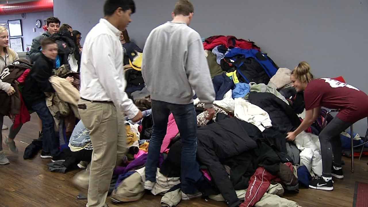 Bishop Kelley Students Collect Nearly 900 Coats For Others