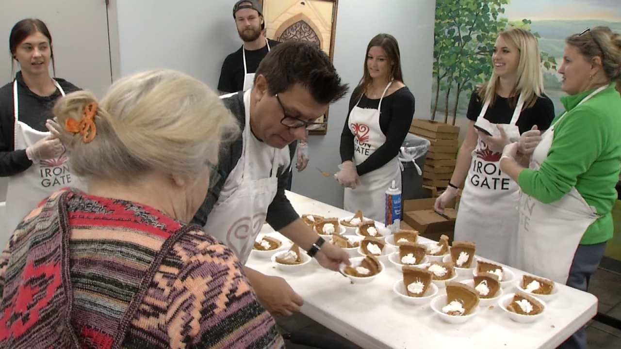 BMX Riders Serve Thanksgiving Meal At Iron Gate