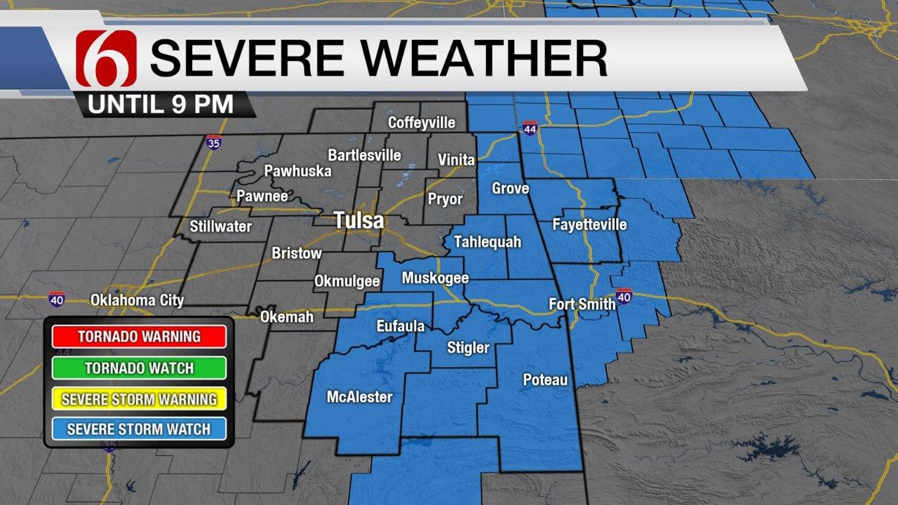 Potential For Severe Storms In Green Country