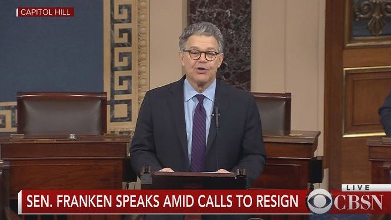 Sen. Al Franken Resigning Amid Sexual Misconduct Allegations