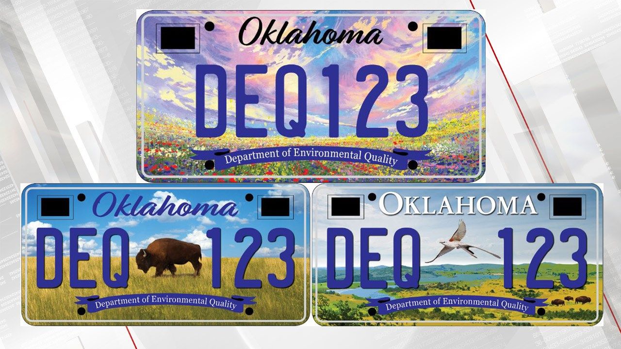 Oklahoma DEQ Seeks Votes On New License Plate Design