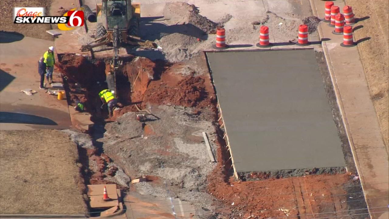 Repairs Continue On 21st And Peoria Water Line