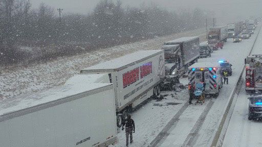 Four Wrecks Bog Down Will Rogers Turnpike