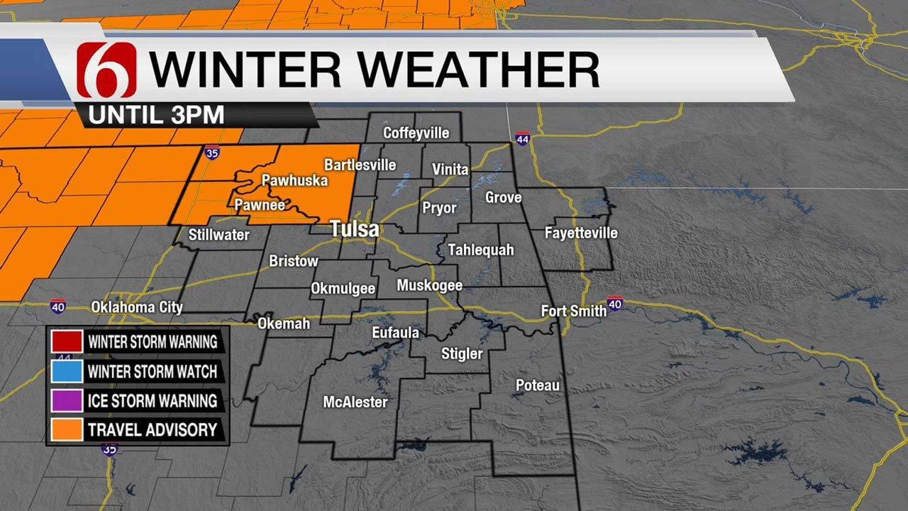 Cold Weather Changes Today For Eastern Oklahoma