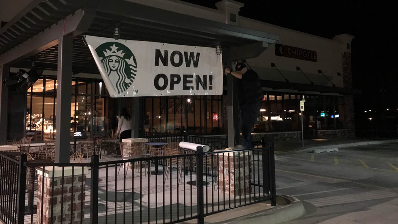 Tulsa Starbucks Damaged By Last August's Tornado Reopens