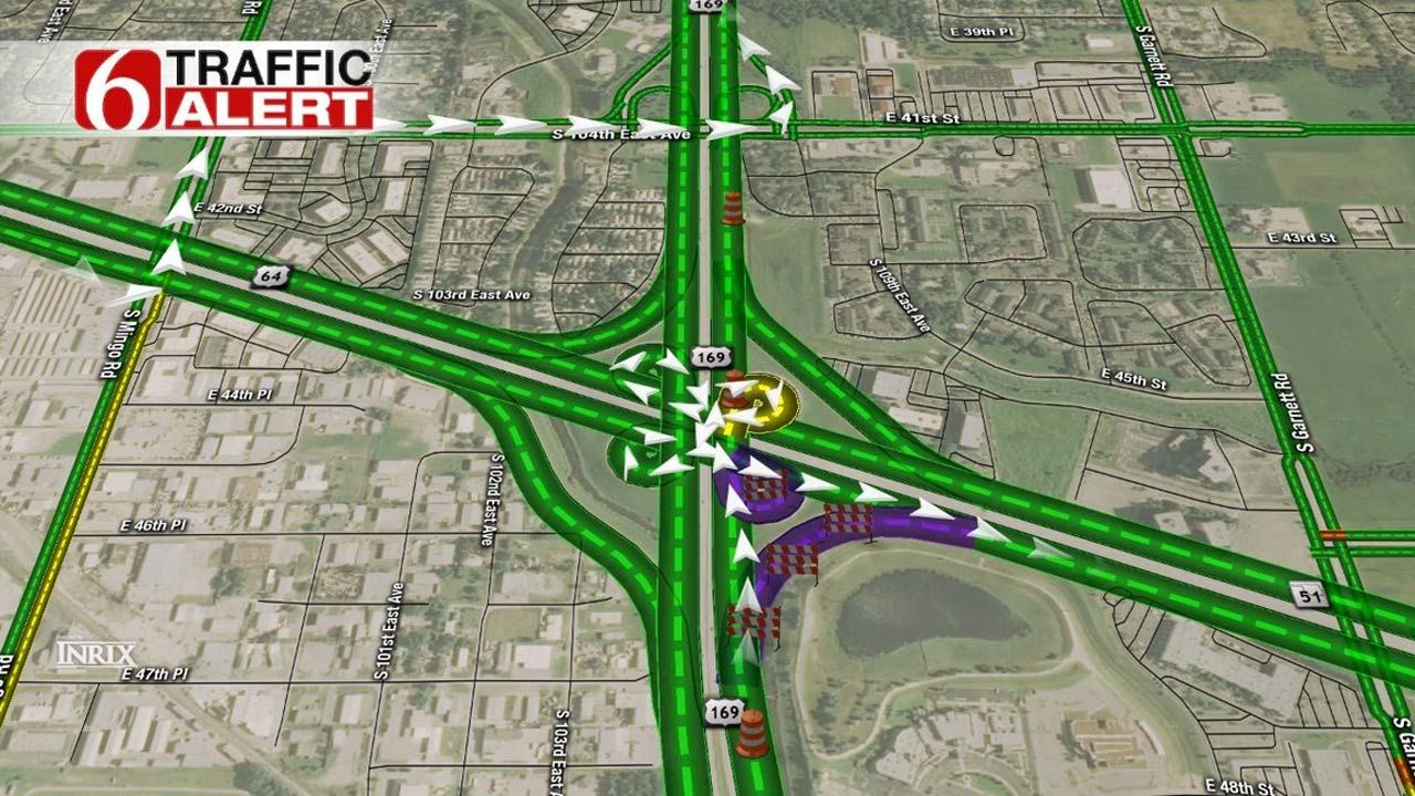 Lane Closures Continue On Tulsa's Highway 169