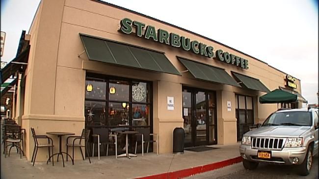 The Starbucks at 51st and Harvard served as the location for the wedding.