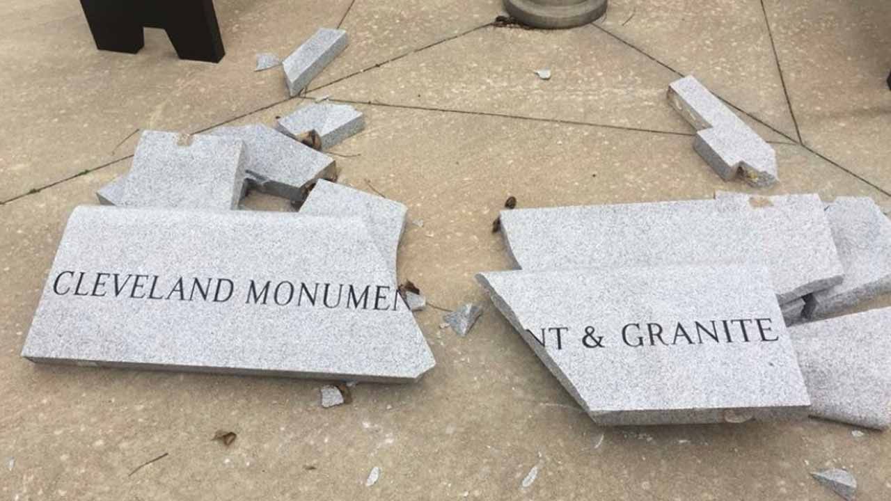 Damaged Cleveland Veterans Memorial Believed To Be Accident