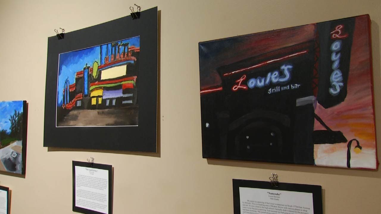 Broken Arrow Students Turn City Pictures Into Paintings