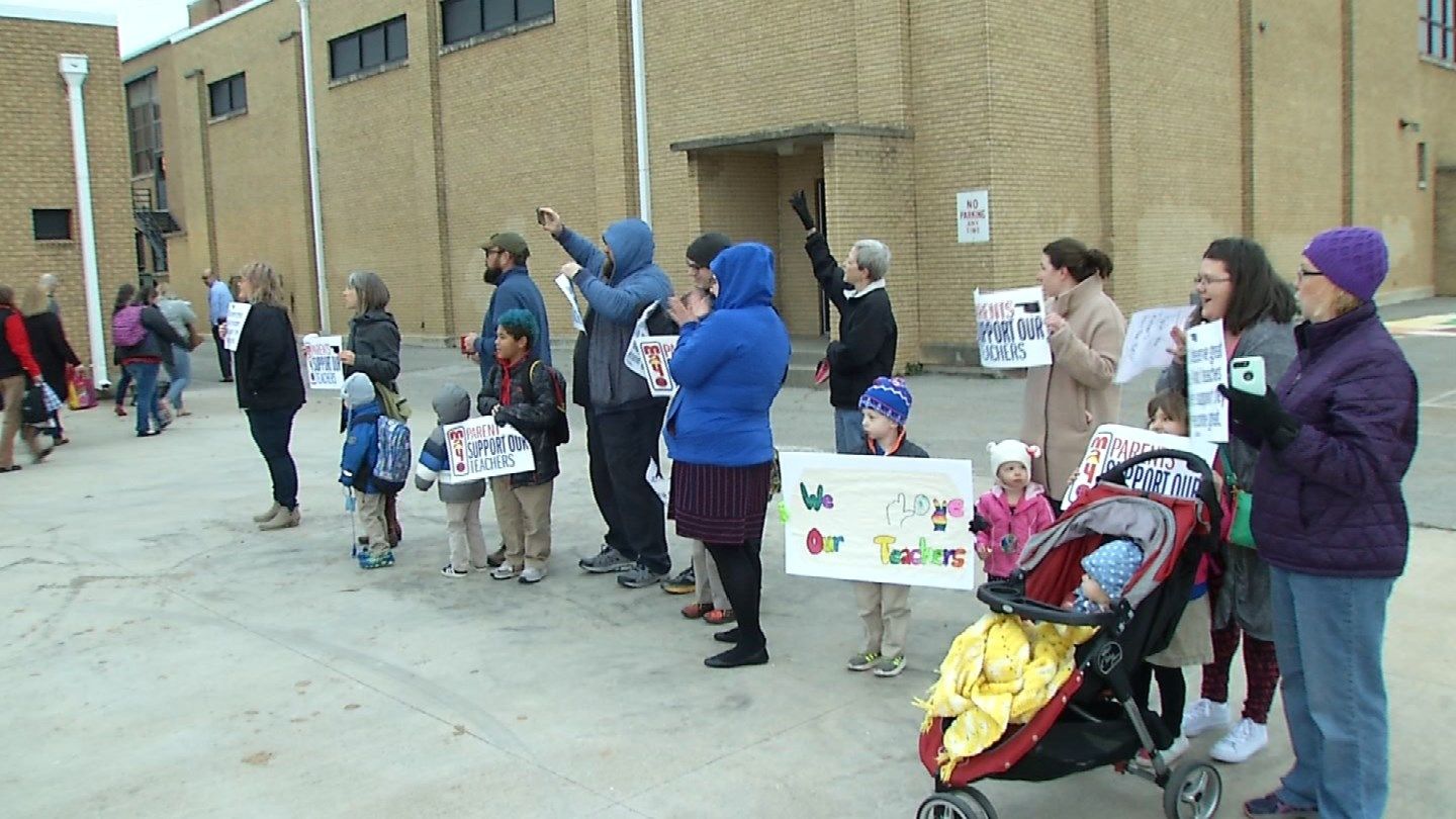 Parents Are Showing Support For TPS 'Work To Contract' Protest
