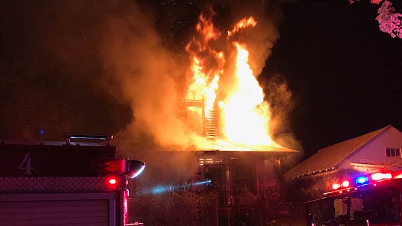 Home Destroyed By Fire Just West Of Downtown Tulsa