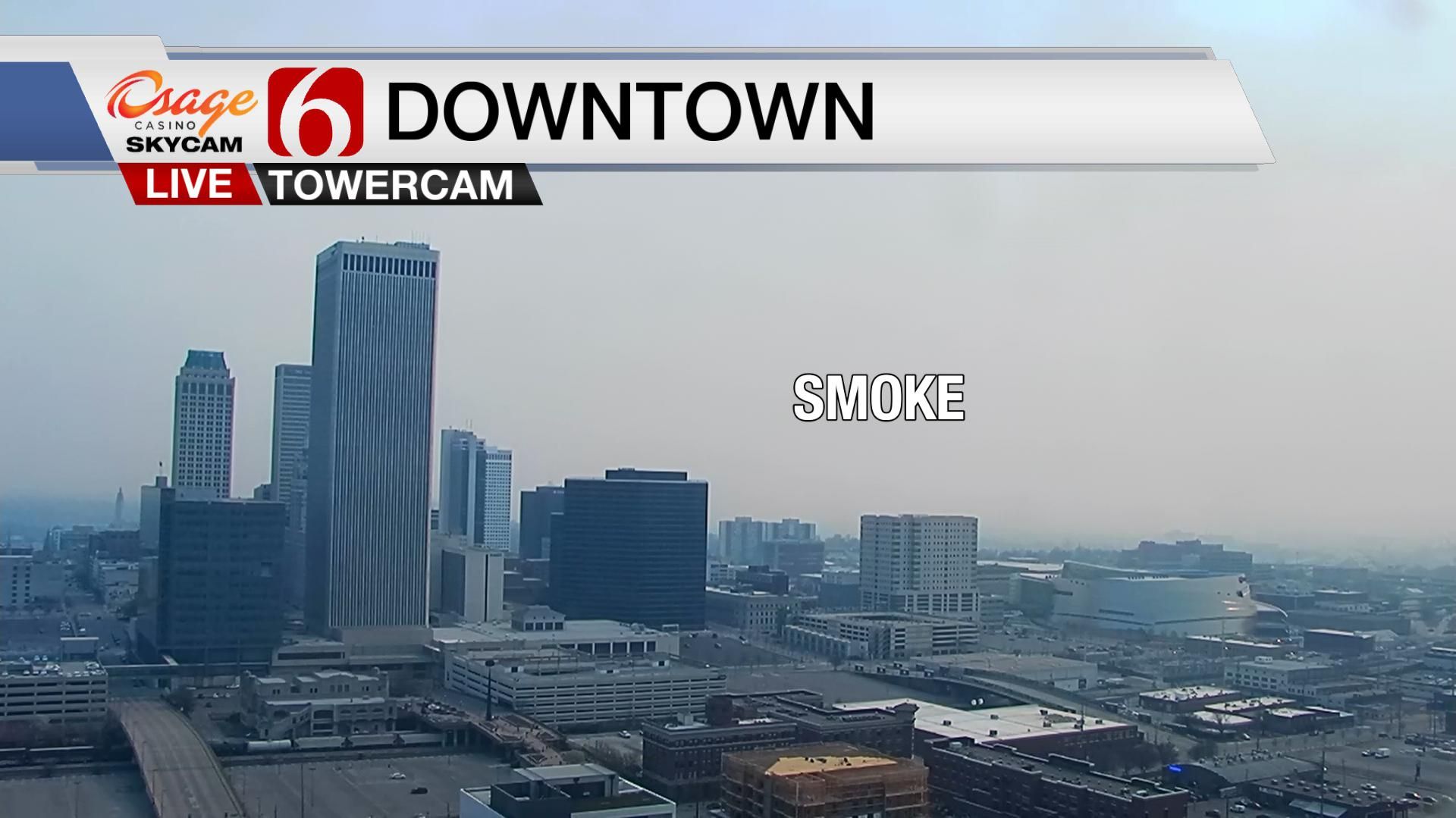 Smoke Fills Tulsa After Osage County Prescribed Burns