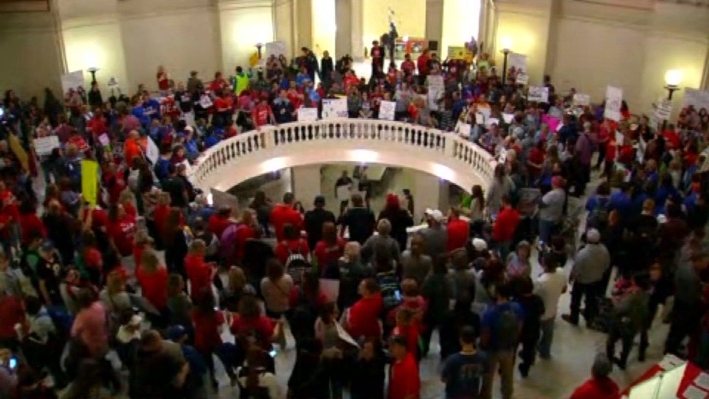 Teachers Swarm Capitol For Day 2 Of Walkout
