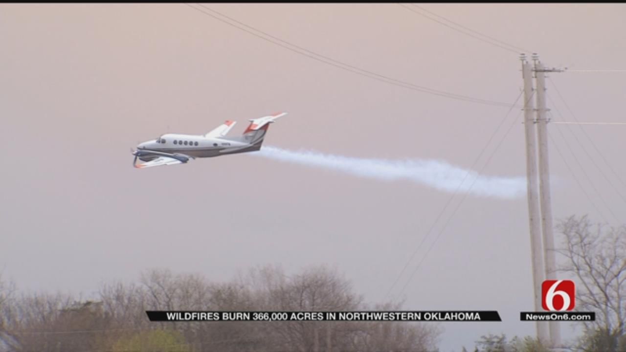 Rhea Fire Rages Across Dewey County