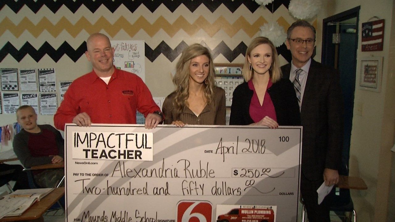 Mounds Middle School Educator Honored As An 'Impactful Teacher'