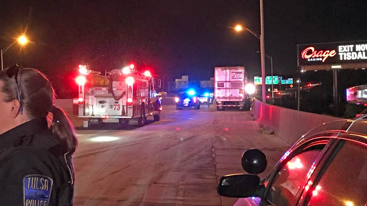 Section Of Tulsa's IDL Closed Briefly After Diesel Fuel Spill
