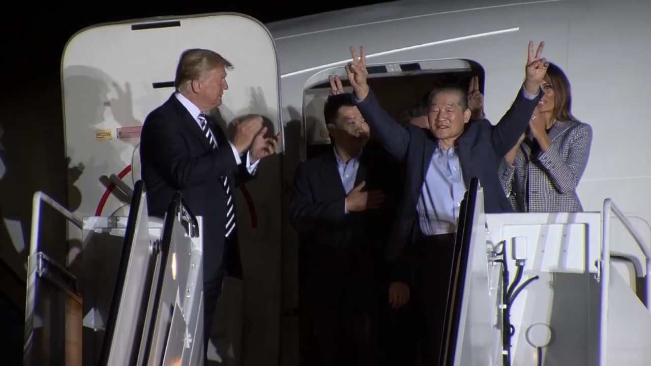 Trump Welcomes Freed Prisoners Home From North Korea