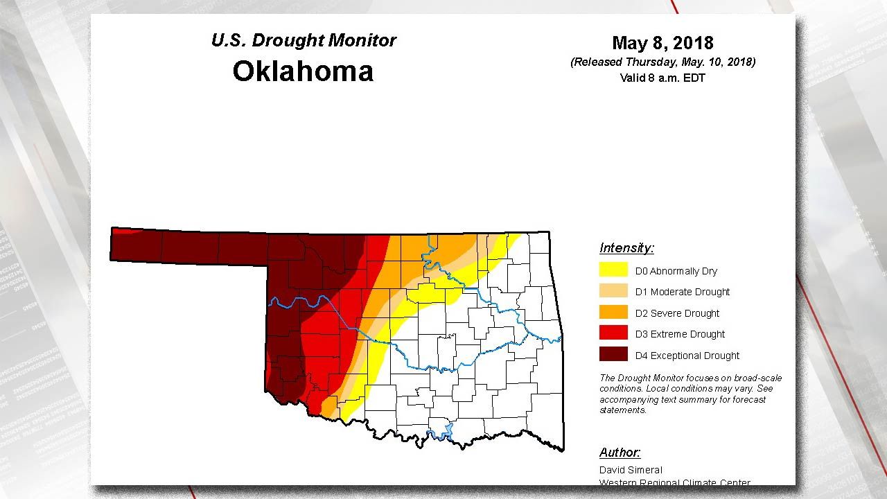 US Drought Monitor: Western Oklahoma Suffering From 'Exceptional Drought'