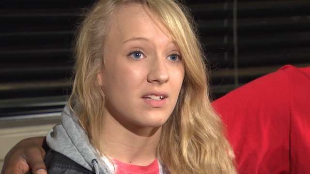 Landry Thompson talking with KHOU.