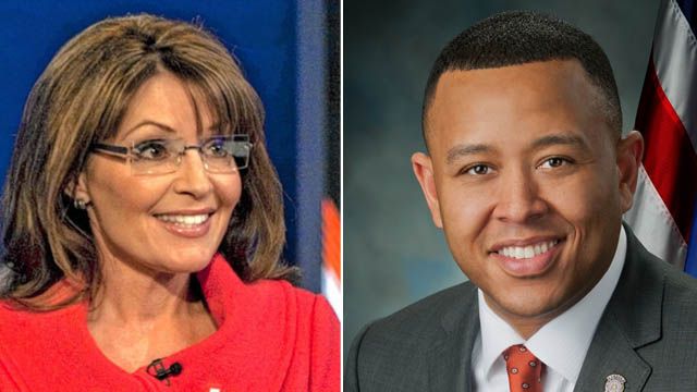 Former vice presidential candidate Sarah Palin has endorsed T.W. Shannon for U.S. Senate. [AP Photo; State of Oklahoma]