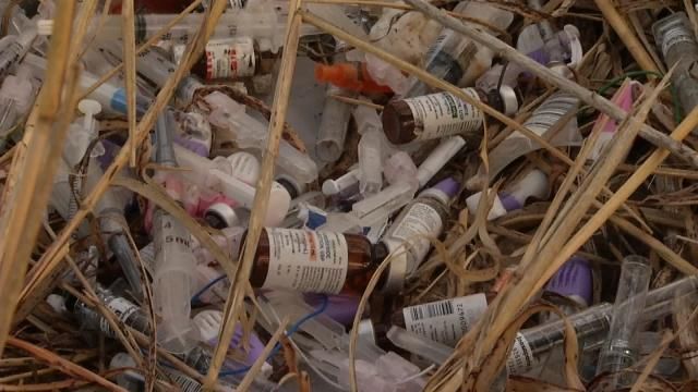 In all, close to 15 biohazard containers have been recovered in the past several days; and the sheriff said he has a person of interest.