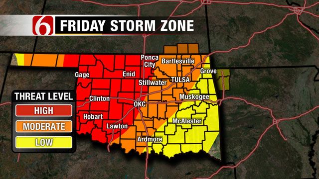 Severe Weather, Hail Threat Facing Eastern Oklahoma