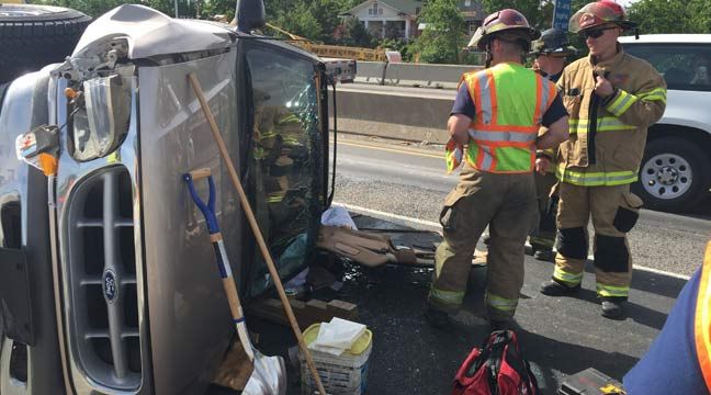 Rollover Tulsa Wreck Causes Injuries On Westbound I-244 Near Utica