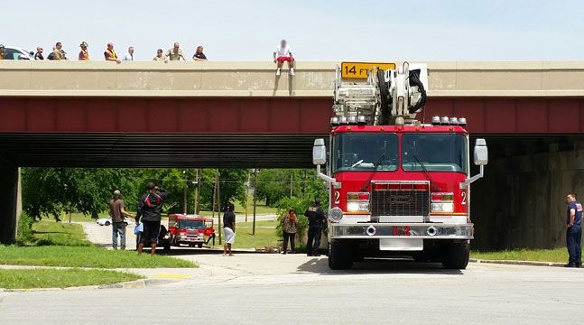Police Rescue Man Threatening To Jump Off Tulsa Bridge