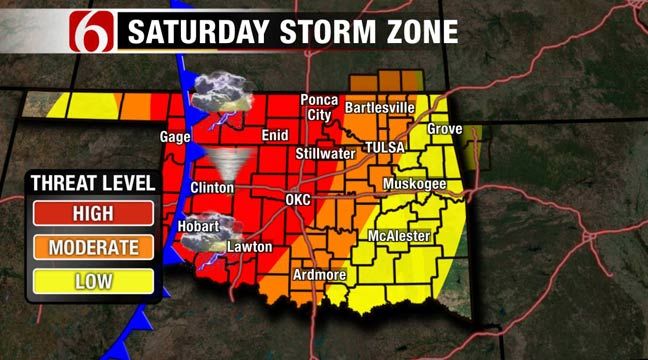 Severe Weather Likely In Green Country Saturday Night
