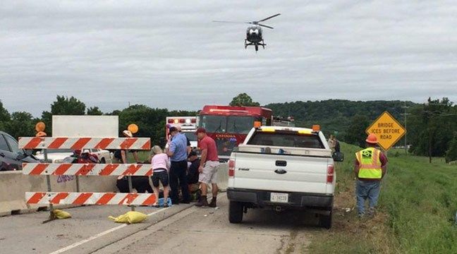 Crash Closes Highway 266 At The Verdigris River