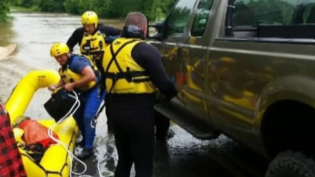 Pittsburg County Rescuers, Driver Pulled Safely From Flood Waters