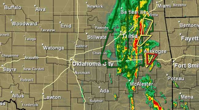 Tornado Warning Issued For Some Eastern Oklahoma Counties