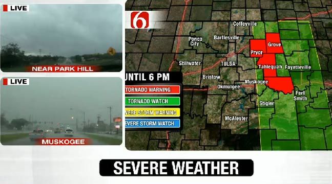 Severe Storms, Torrential Rainfall Moving Through Eastern Oklahoma