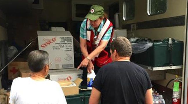 Red Cross Serving Flood Victims In Wagoner, Webbers Falls