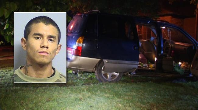 Tulsa Man Crashes Stolen Minivan During Police Chase