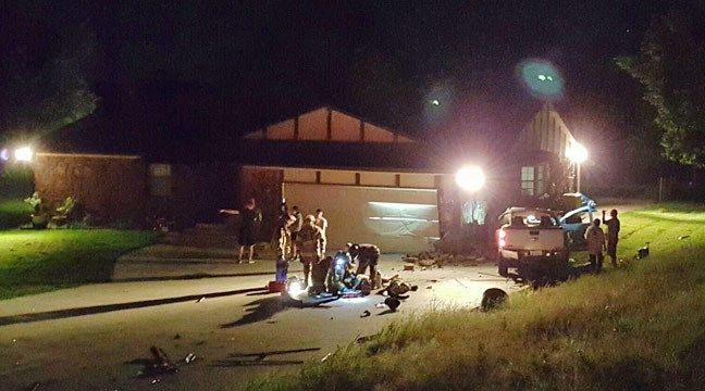 Driver Critical After Slamming Into Northwest Tulsa Garage