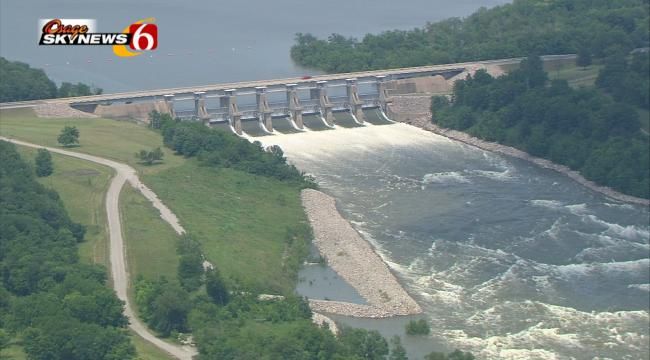 Oologah Lake Spillway Creates Picturesque Scene
